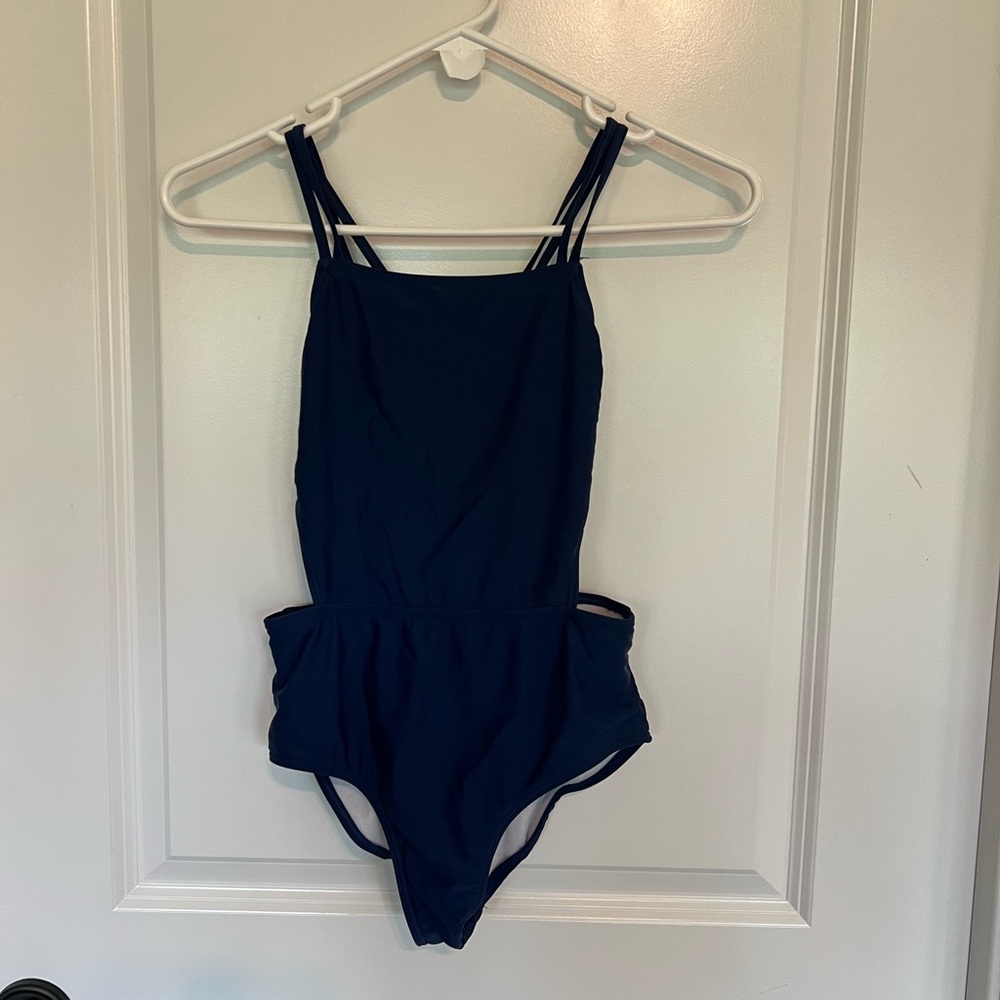 Navy Blue One-Piece Swimsuit